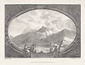 Snowdon in Carnarvonshire Original Etching and Engraving by the British artists William Walker and Paul Sandby