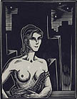 The Mistress Original Wood Engraving by the American artist Lynd Ward