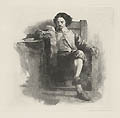 The Ballad Original Etching by the British artist John Dawson Watson