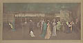 Cremorne Gardens Original Lithograph by the British artist and printer Thomas Robert Way designed by James McNeill Whistler