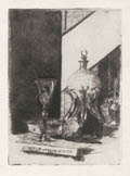 Dutch Schnapps Original Drypoint Engraving by Julian Weir