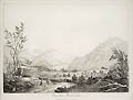 Ennerdale Broad Water Original Etching by the British artists William Frederick Wells and the Reverend Joseph Wilkinson
