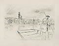 The Punt Original Etching and Drypoint by the American British artist James McNeill Whistler