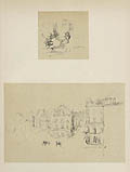 Grande Rue Dieppe and An Interior Original Lithograph by the American British artist James McNeill Whistler