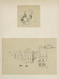 Grande Rue Dieppe and An Interior Original Lithograph by the American British artist James McNeill Whistler
