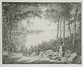 Woodland Lake Original Etching by James Mallory Willson