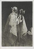 His Own Doctor Original Etching by Thomas Waterman Wood