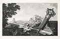 Frontispiece to Taylor's Perspective Original Engraving by William Woollett based upon a design by William Hogarth