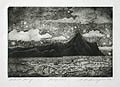 Pilgrims original aquatint and etching by Stephen Raul Anaya