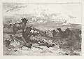 The Park Original etching by the British artist Richard Ansdell