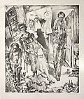 Apartment Original Lithograph by the Russian artist Anatoly Pavlovich Belkin also known as Anatoly Belkin