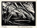 Ducks Original Wood Engraving by the American artist Ben Albert Benson