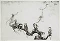 The Dansant Original Drypoint Engraving by the British artist Leonard Brightwell
