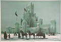 Ice Palace 1885 Original Lithograph by the Burland Lithographic Company