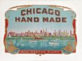 Chicago Hand Made Mild Havana Blend Original Chromolithograph American Cigar Label by the Lithographic Firm Schlegel Litho Company New York