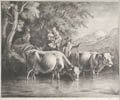 Crossing The Stream by Jean Jacques de Boissieu