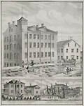 Ontario Knitting Mills Paris Ontario Original Lithograph by the American artist Czar James Dyer C. J. Dyer