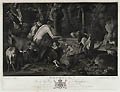 Orpheus Original Mezzotint Engraving by the British artist Richard Earlom designed by Giovanni Benedetto Castiglione published by John Boydell for The Houghton Gallery