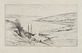 Cornwall Original Etching by the American artist Harold Kerr Eby
