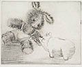 Brother Can You Spare a Dime Original Soft Ground Etching by the American artist Kathleen Macy Finn