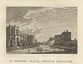 St. George's Chapel Windsor Berkshire Original Engraving by the British artist Richard Godfrey