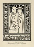 Merry Christmas and a Happy New Year from Cora and Herbert Farrier Original Woodcut by Theodore Brown Hapgood