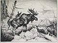 Mates Original Lithograph by Ernest H. Hart also known asErnest Huntley Hart