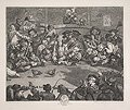 Pit Ticket The Cockpit Original Engraving and Etching by the British Satirical Artist William Hogarth