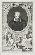 Portrait of George Buchanan Original engraving by the Dutch artist Jacobus Houbraken designed by Frans Pourbus the Elder