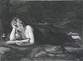 The Reading Magdalene Original Engraving by William Humphrys