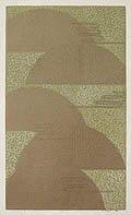 Kiku Sui Chrysanthemum and Flowing Water Original Silkscreen by the Japanese artist Sakiko Ide