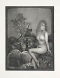 Girl from Lothlorien Original Etching and Aquatint by the Austrian artist Peter Klitsch