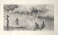 Retrospect Original Etching by the American artist Chaim Koppelman