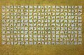 Untitled Maxwell 564 Original Stencil and Acrilic Castings by the American artist Paul Maxwell