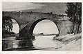 Stirling Bridge Original Aquatint Engraving by the British artist Malcolm Osborne