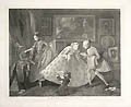 Taste in High Life Original Stipple Engraving by Samuel Phillips based upon William Hogarth's Painting