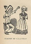 Dialogue of Skeletons An Excited Couple or Dialogo de Calaveras Una Pareja Emocionada by Jose Guadalupe Posada