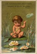 Trade Card Advertiser Le Boutillier Brothers Broadway and 14th St. New York - Two New Departments Just Opened Ladies Misses and Children's Suits Wraps Boots and Shoes by the Sunshine Publishing Company Philadelphia