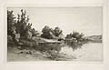 On the Housatonic Original Etching by the Dutch artist Hendrik Dirk Kruseman Van Elten