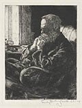 Twilight Reveries Original Etching and Drypoint by the American artist Emily Burling Waite