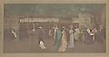 Cremorne Gardens Original Lithograph by the British artist and printer Thomas Robert Way designed by James McNeill Whistler