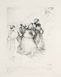 Yeah Moronistic Original Drypoiint Engraving by the American artist Albert James Webb