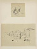 Grande Rue Dieppe and An Interior Original Lithograph by the American British artist James McNeill Whistler