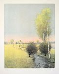 Landscape with a Brook Original Aquatint and Etching by the Italian artist Marco Zambrelli