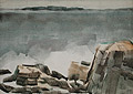 Grey Day MT. Desert Original Watercolor by the American artist Carl John Zimmerman