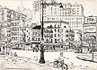 Whitehall Street and Front Street by F. Zotzer