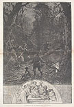 A Possum Hunt in Old Virginia designed by W. L. Sheppard