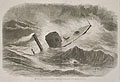 The United States Iron-Clad Monitor Weehawken in the Storm of 20th January designed by G. Perkins
